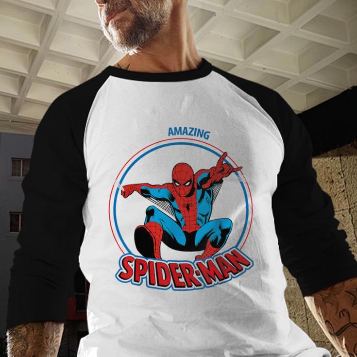 Marvel Dad Is Amazing Like Spider-Man Father's Day Men Baseball Raglan Shirt