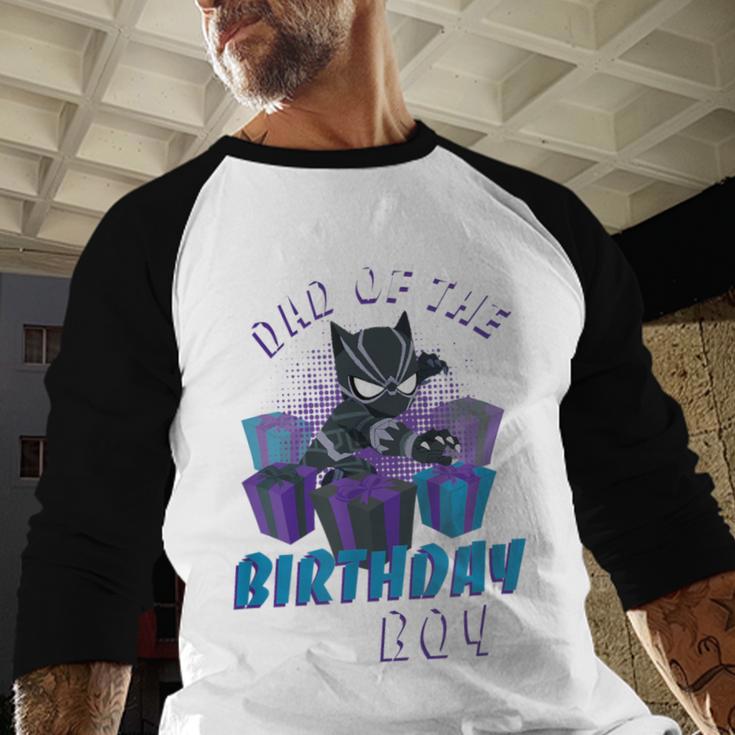 Marvel Panther Family Party Dad Of The Birthday Boy Men Baseball Raglan Shirt