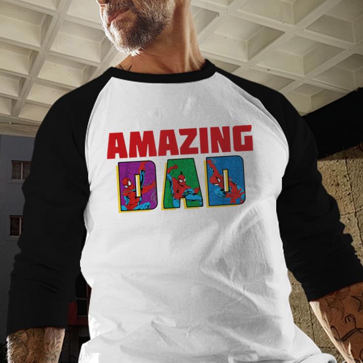 Marvel Spider-Man Amazing Dad Birthday Father’s Day Men Baseball Raglan Shirt
