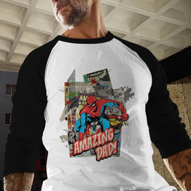 Marvel Spider-Man Amazing Dad Father's Day Men Baseball Raglan Shirt Marvel Spider-Man Amazing Dad Father's Day Men Baseball Raglan Shirt