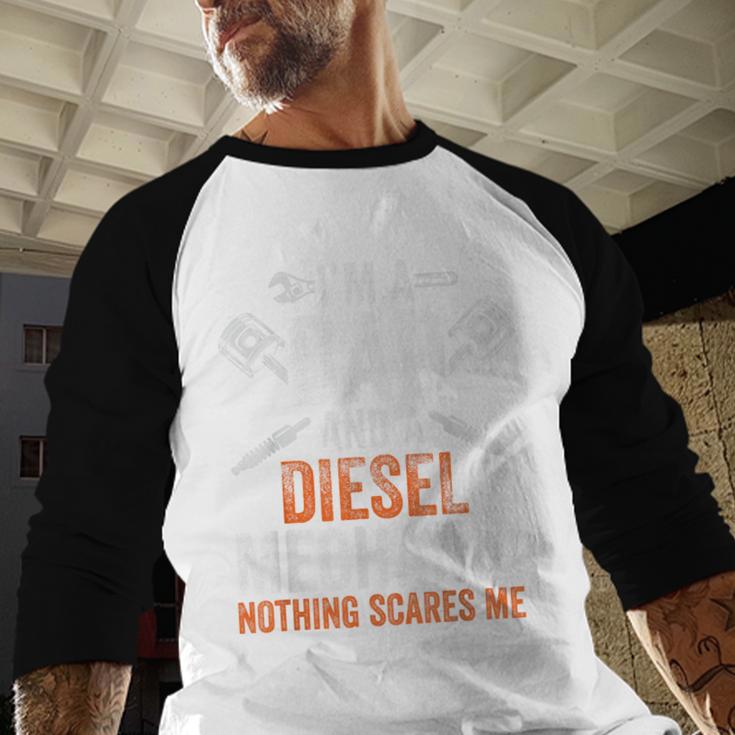 For Men Father's Day Halloween Diesel Mechanic Dad Men Baseball Raglan Shirt