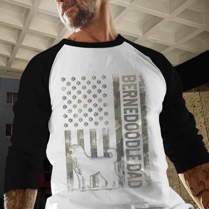 Mini Bernedoodle Dad Camo USA Flag DESIGN ON BACK Men Baseball Raglan Shirt Mini Bernedoodle Dad Camo USA Flag DESIGN ON BACK Men Baseball Raglan Shirt