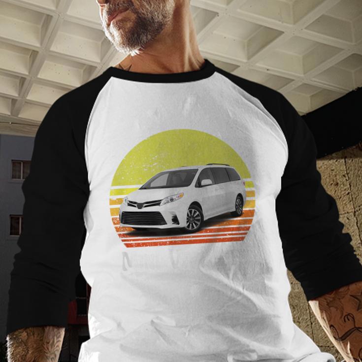 Mini Van Life Soccer Mom Dad Parent For Parents Men Baseball Raglan Shirt