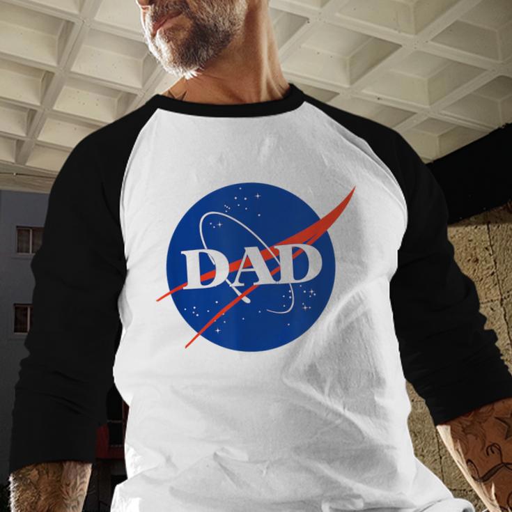 NASA Inspired DAD Meatball Men Baseball Raglan Shirt