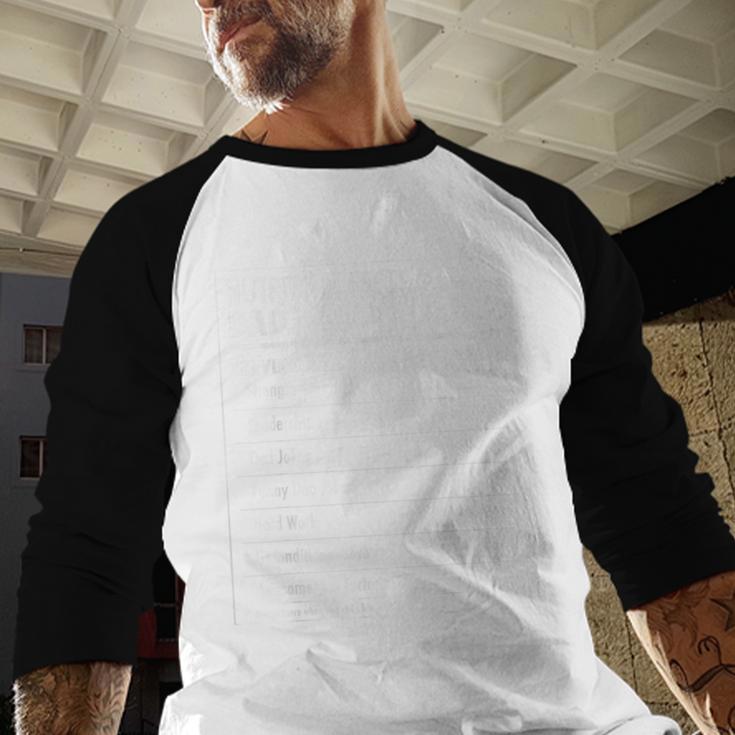Nutrition Facts Dad Father's Day Shirt For Men Dad Men Baseball Raglan Shirt