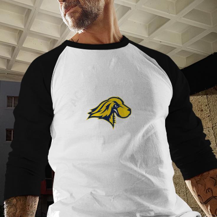 Pace University Setters Arched Dad Men Baseball Raglan Shirt