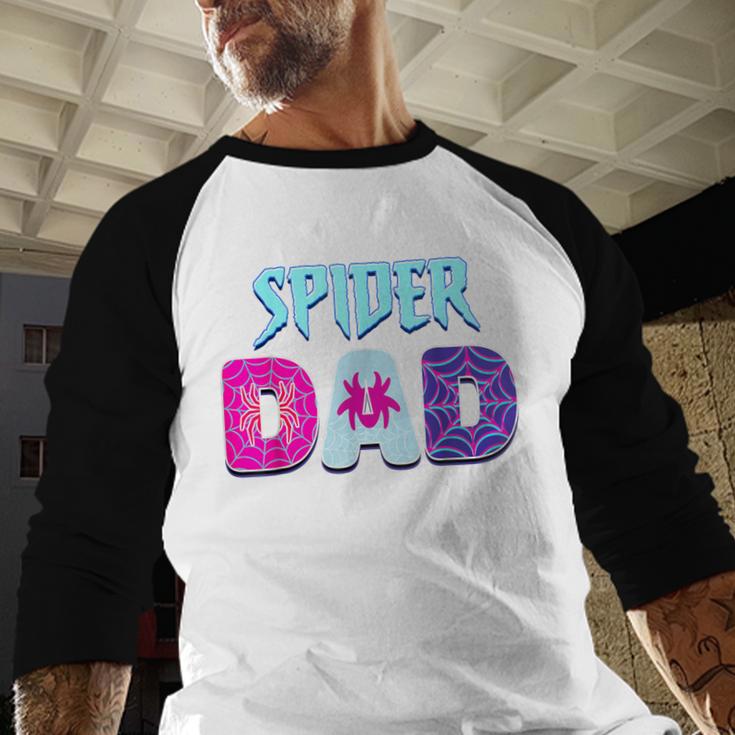 Parents Mom Spider Dad Matching Family Birthday Men Baseball Raglan Shirt