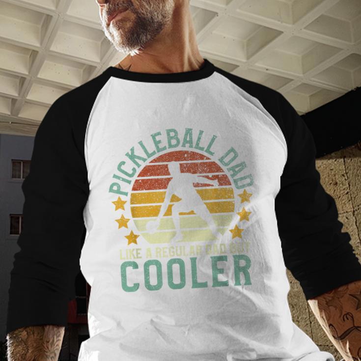 Pickleball Dad Pickleball Player Men Baseball Raglan Shirt