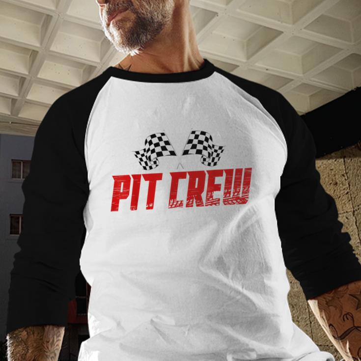Pit Crew Family Racing Birthday Race Car For Dad Mom Kids Men Baseball Raglan Shirt Pit Crew Family Racing Birthday Race Car For Dad Mom Kids Men Baseball Raglan Shirt