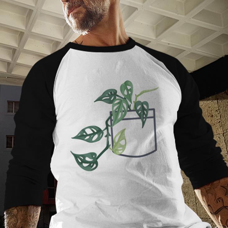 Plant Dad Plant Mom Grow Monstera Adansonii Urban Gardener Men Baseball Raglan Shirt