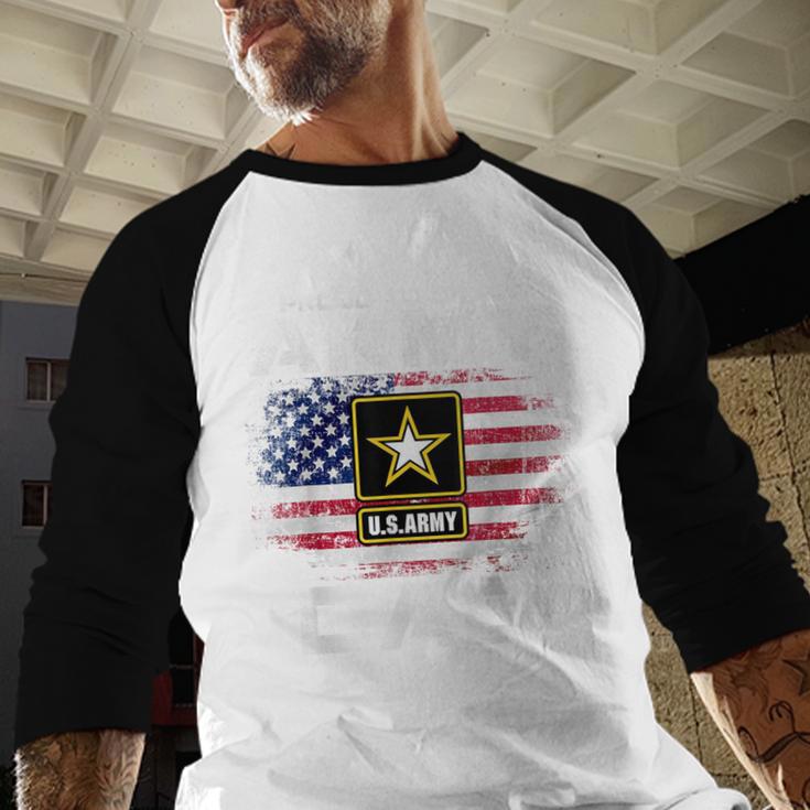 Proud To Be An Army Dad With American Flag Veteran Men Baseball Raglan Shirt Proud To Be An Army Dad With American Flag Veteran Men Baseball Raglan Shirt