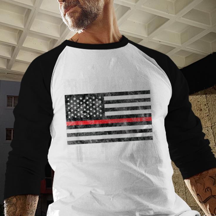 Proud Dad Of a Firefighter Fireman Parent Men Baseball Raglan Shirt Proud Dad Of a Firefighter Fireman Parent Men Baseball Raglan Shirt