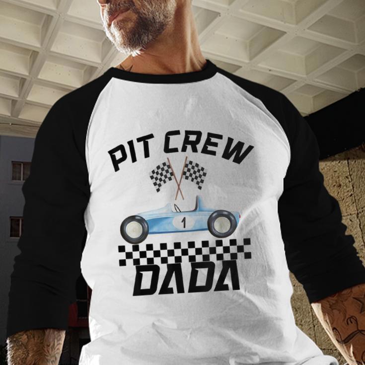 Race Car Racing Family Dada Pit Crew Birthday Party Men Baseball Raglan Shirt Race Car Racing Family Dada Pit Crew Birthday Party Men Baseball Raglan Shirt