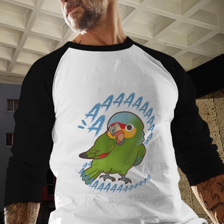 Red-Lored Amazon Parrot Aaaa Cute Pet Bird Mom Dad Men Baseball Raglan Shirt Red-Lored Amazon Parrot Aaaa Cute Pet Bird Mom Dad Men Baseball Raglan Shirt