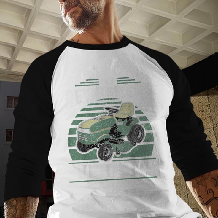 My Retirement Vehicle Riding Lawn Mower Retro Dad Men Baseball Raglan Shirt My Retirement Vehicle Riding Lawn Mower Retro Dad Men Baseball Raglan Shirt