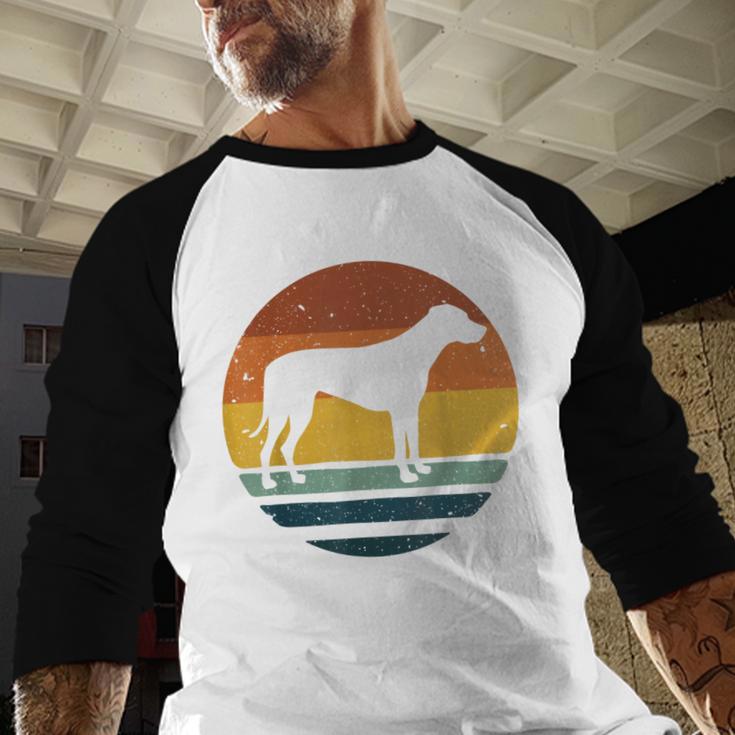 Rhodesian Ridgeback Vintage Retro Dog Mom Dad Men Baseball Raglan Shirt