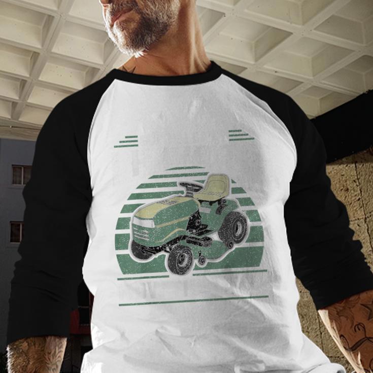 Sorry I Cant I Have To Mow The Lawn Riding Mower Dad Men Baseball Raglan Shirt Sorry I Cant I Have To Mow The Lawn Riding Mower Dad Men Baseball Raglan Shirt