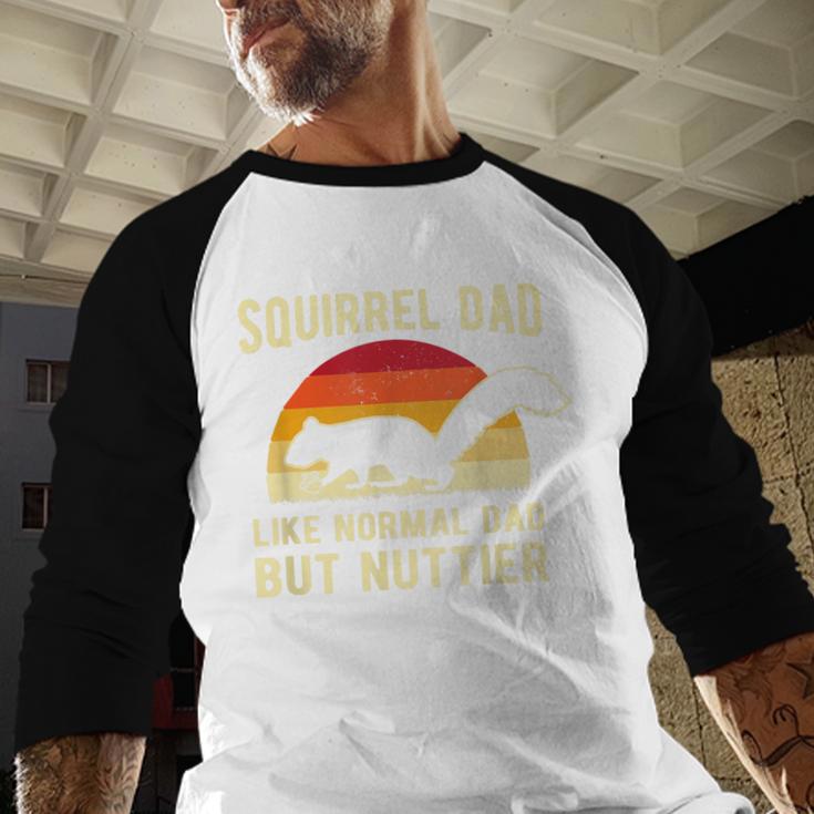 Squirrel Dad Pet Squirrel Owner Squirrel Lover Nuts Men Baseball Raglan Shirt