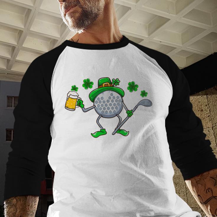 St Patricks Day Golf Golfing Irish Golfer Beer Humor Men Dad Men Baseball Raglan Shirt St Patricks Day Golf Golfing Irish Golfer Beer Humor Men Dad Men Baseball Raglan Shirt