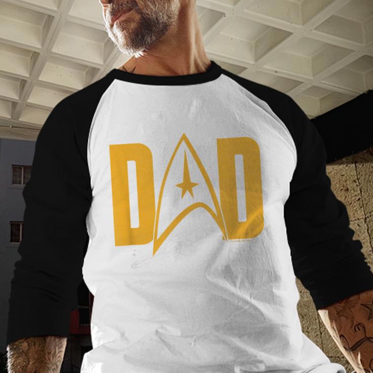 Star Trek Starfleet Dad Men Baseball Raglan Shirt Star Trek Starfleet Dad Men Baseball Raglan Shirt