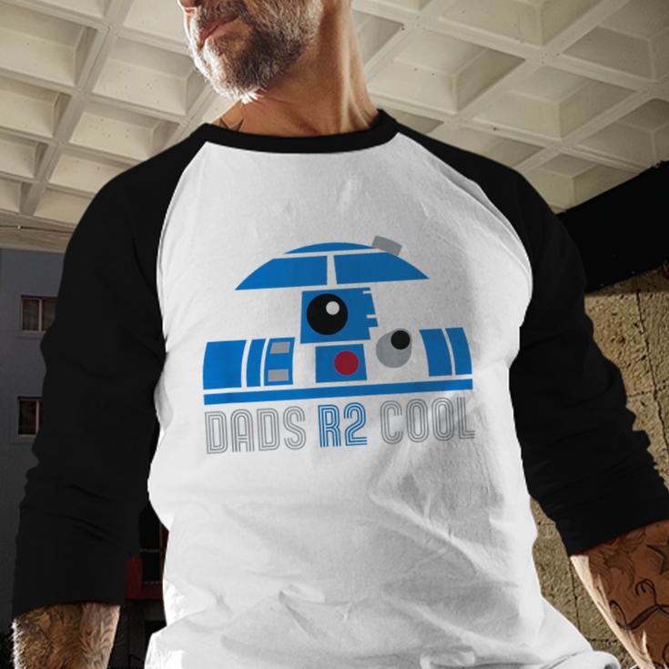 Star Wars Father's Day R2-D2 Dad's R 2 Cool Pun Men Baseball Raglan Shirt