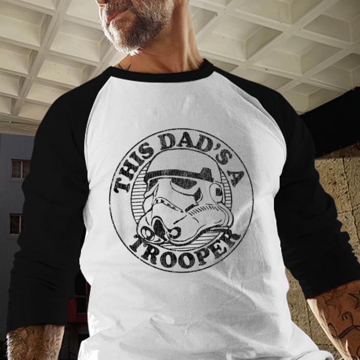 Star Wars Father's Day Stormtrooper This Dad Is A Trooper Circle Men Baseball Raglan Shirt Star Wars Father's Day Stormtrooper This Dad Is A Trooper Circle Men Baseball Raglan Shirt