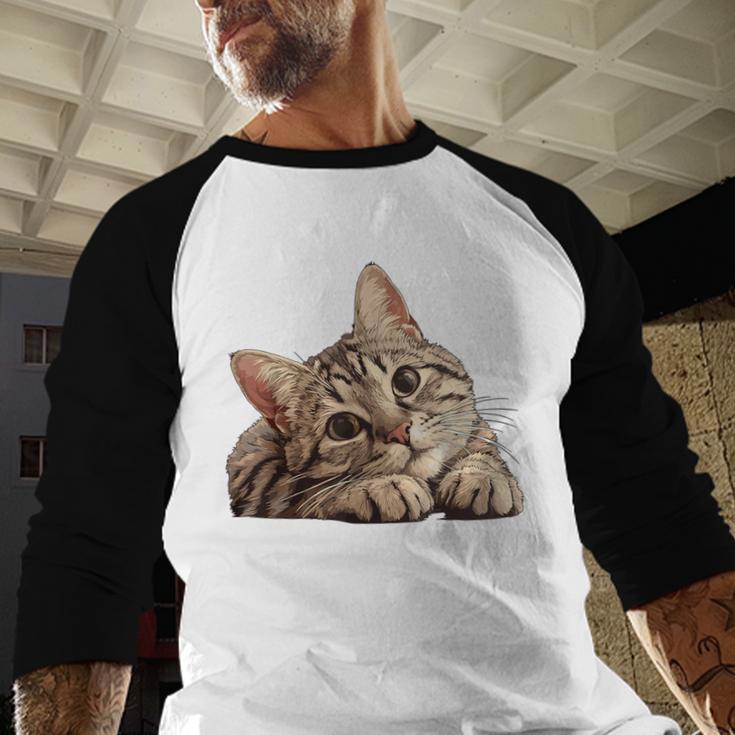 Tabby Cat Mom Dad Pet Shop Tabby Cats Kitten Tabby Cat Men Baseball Raglan Shirt