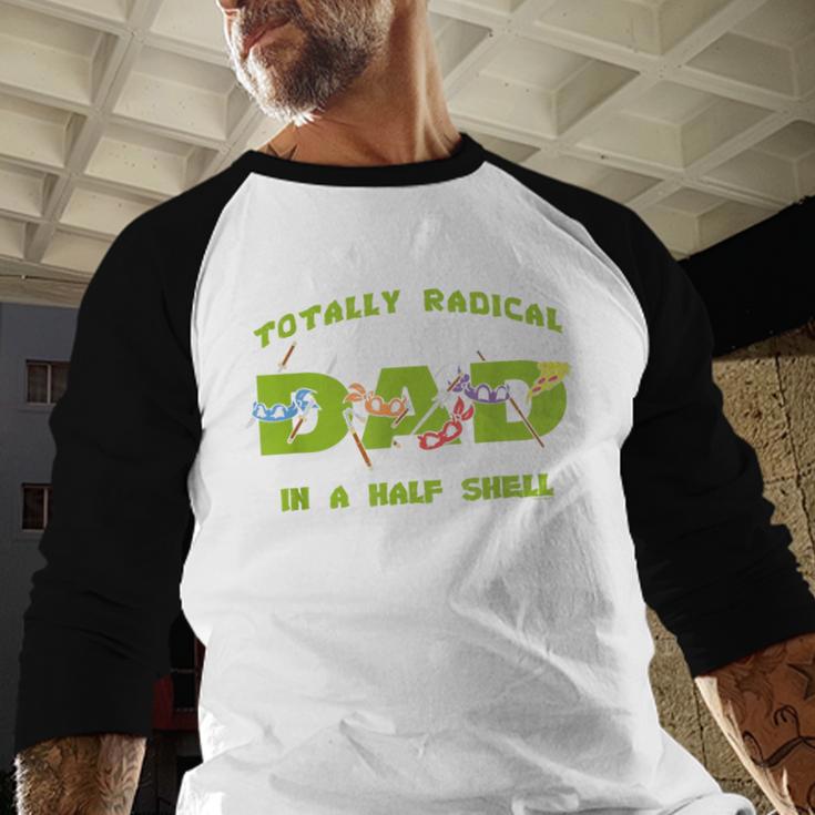 Teenage Mutant Ninja Turtles Dad Turtles Father's Day Men Baseball Raglan Shirt