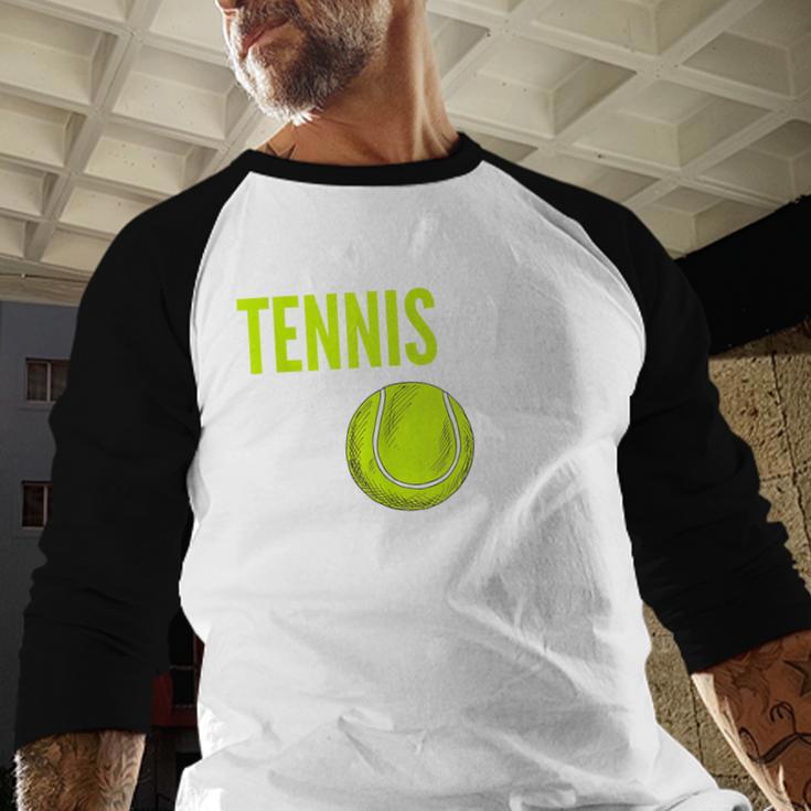 Tennis Dad For Men Tennis Dad Humor Tennis Lover Men Baseball Raglan Shirt