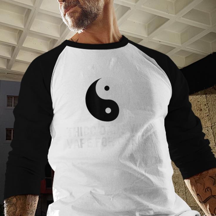 Thicc Dads Who Vape For Christ Father Day Men Baseball Raglan Shirt