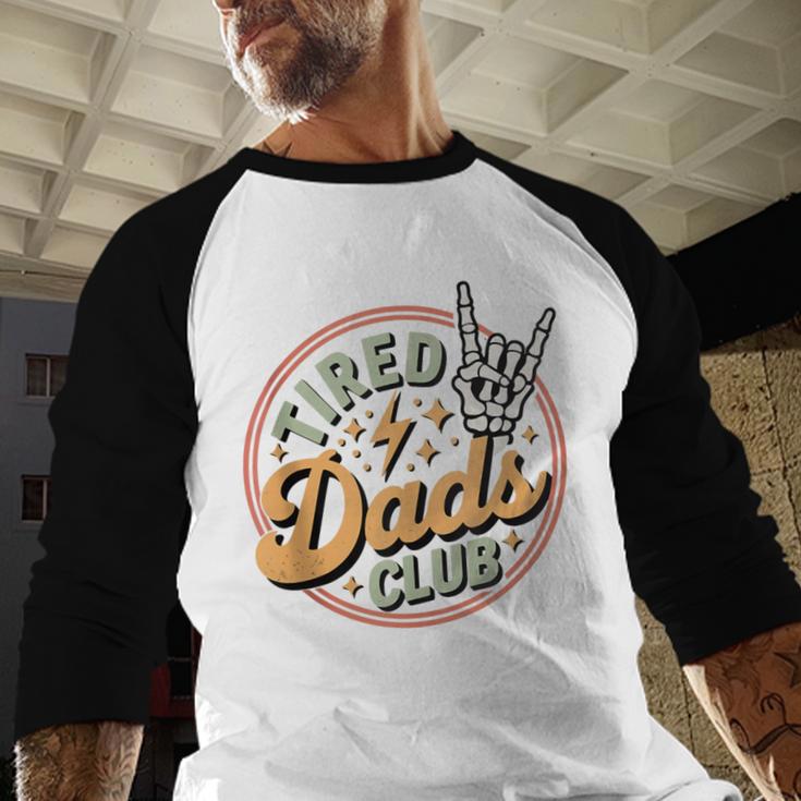 Tired Dads Club Men Baseball Raglan Shirt