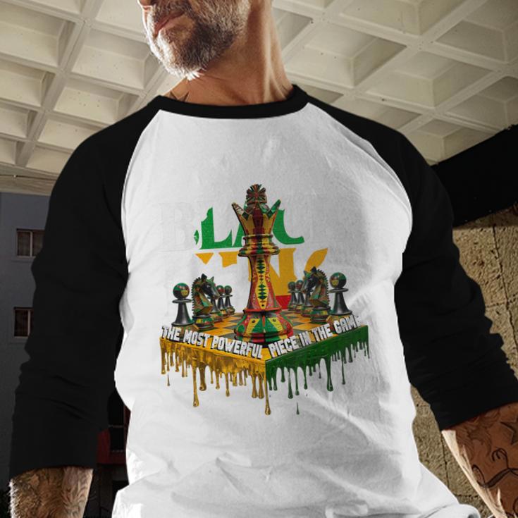 History I Am Black Man King Dad Melanin Men Women Men Baseball Raglan Shirt