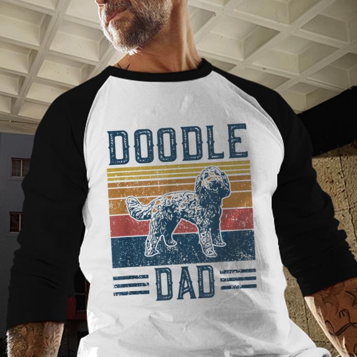 Vintage Doodle Dad Aussie Doodle & Goldendoodle Men Baseball Raglan Shirt Vintage Doodle Dad Aussie Doodle & Goldendoodle Men Baseball Raglan Shirt