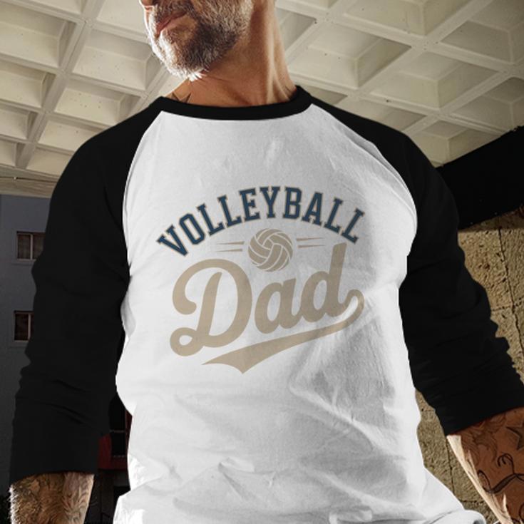 Volleyball Dad Men Baseball Raglan Shirt
