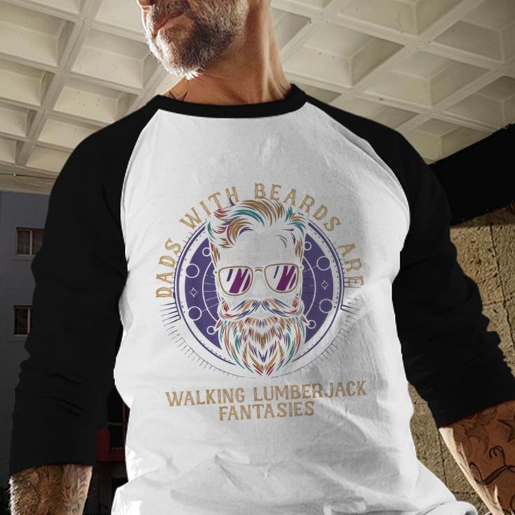 Walking Lumberjack Fantasies Dads With Beards Fantasy Art Men Baseball Raglan Shirt Walking Lumberjack Fantasies Dads With Beards Fantasy Art Men Baseball Raglan Shirt