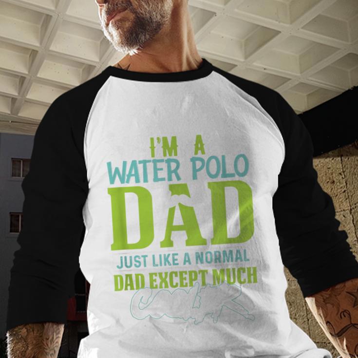 Water Polo Dad Water Sports Men Water Polo Player Men Baseball Raglan Shirt