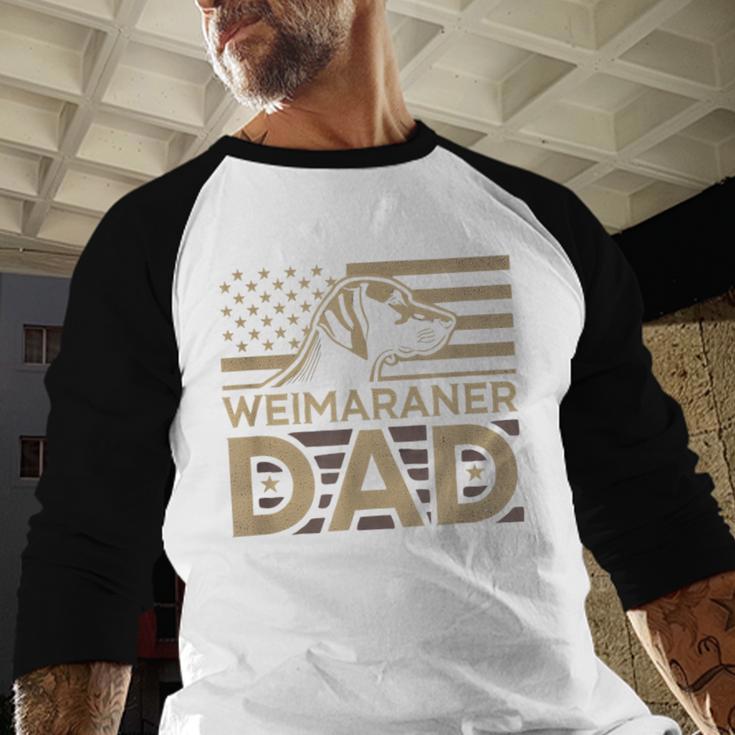Weimaraners Lover & Weimaraner Shirts Weimaraner Dad -Adults -Kids - Small Short Sleeve V-Neck Polyester Casual Humorous Lover All Seasons Men Baseball Raglan Shirt