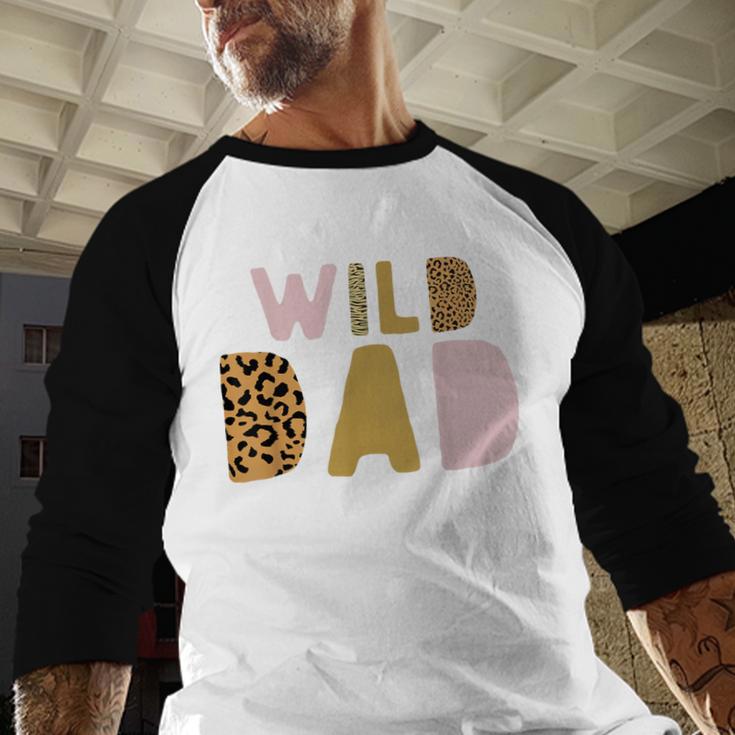Wild Wild Dad Two Wild Birthday Outfit Zoo Birthday Animal Men Baseball Raglan Shirt