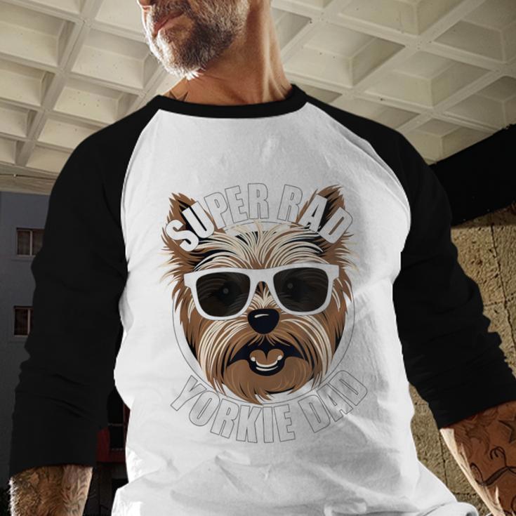 Yorkie Dad Father’s Day Yorkshire Terrier Dog Dad Men Baseball Raglan Shirt Yorkie Dad Father’s Day Yorkshire Terrier Dog Dad Men Baseball Raglan Shirt
