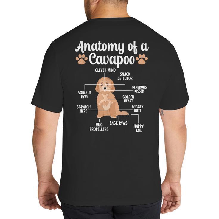 Anatomy Of A Cavapoo Dog Cavapoo Owner Cavapoo Dad Big And Tall Men's T-Shirt Back Print