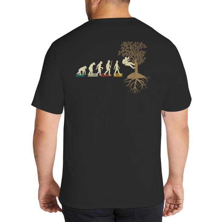Arborist Tree Trimmer  Classic Fit Short Sleeve Crew Neck Arborist For Him Husband Dad Friend Solid With Letter Print Size Small Big And Tall Men's T-Shirt Back Print