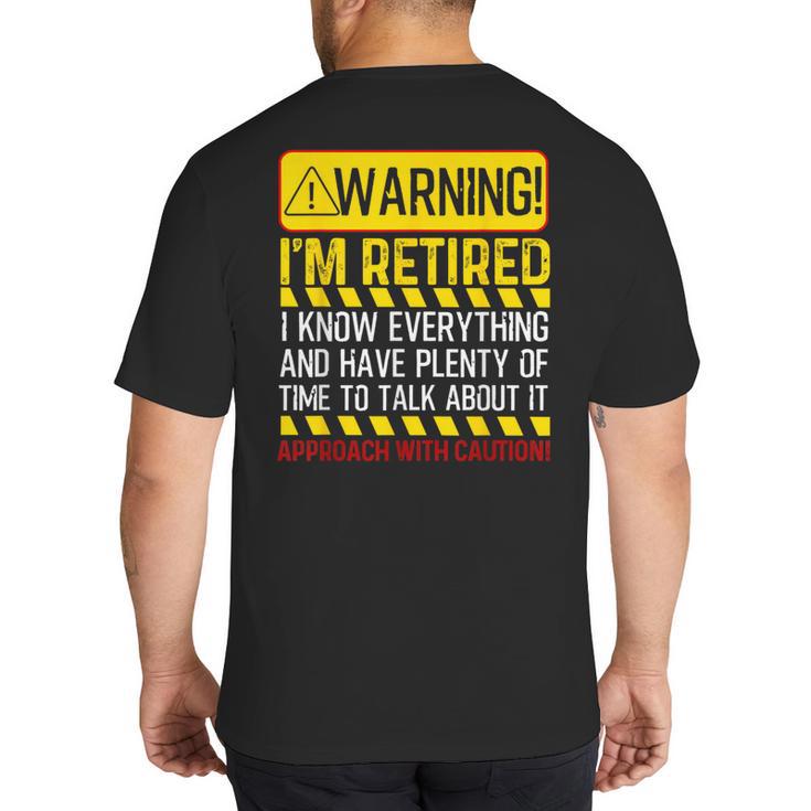 Best Retirement Novelty For Men Women Dad Grandpa Retirement Big And Tall Men's T-Shirt Back Print