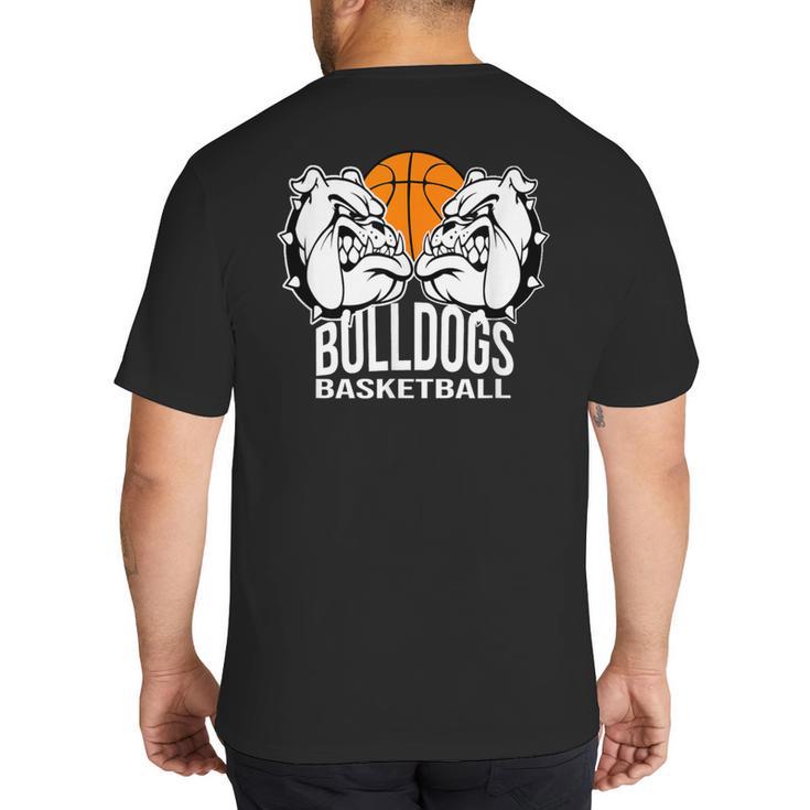 Bulldogs Basketball Shirt Basketball Mom Dad Players Tshirt Big And Tall Men's T-Shirt Back Print