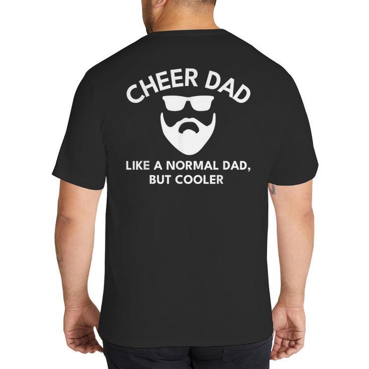 Cheer Dad Cheerleading Bearded Definition Big And Tall Men's T-Shirt Back Print