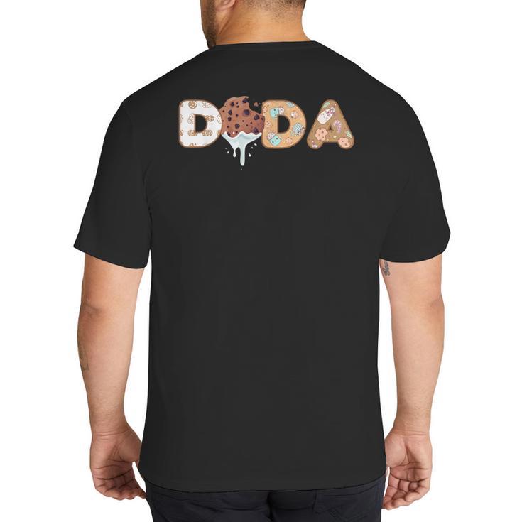 Cookies Dada 1st Birthday Milk Party Family Matching Big And Tall Men's T-Shirt Back Print