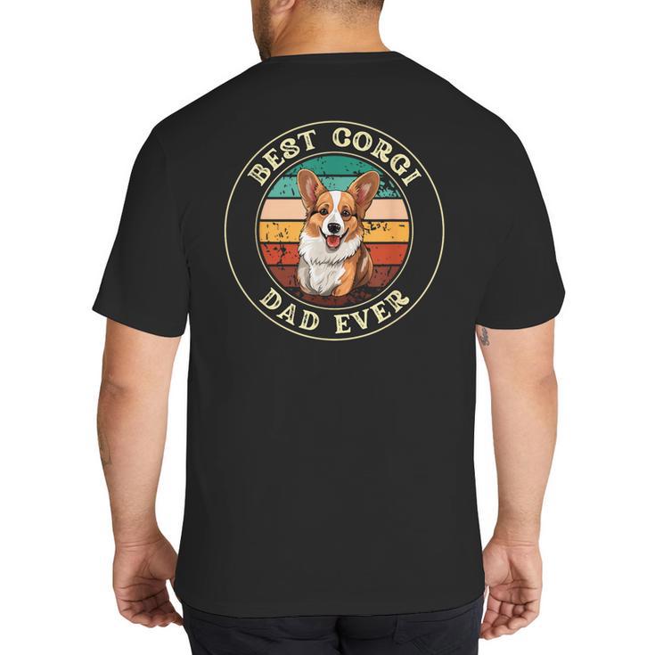 Corgi Dad Idea For Men Big And Tall Men's T-Shirt Back Print