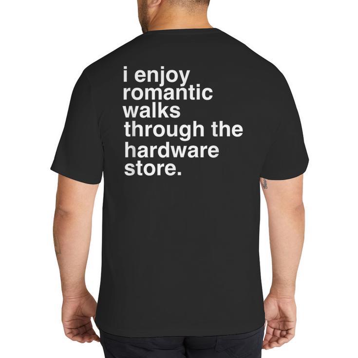 Dad Handyman Hardware Store Tools Big And Tall Men's T-Shirt Back Print