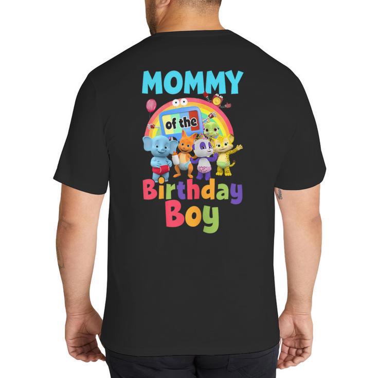 Dad And Mom Mommy Of The Birthday Boy Family Party Decor Big And Tall Men's T-Shirt Back Print