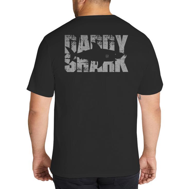 Daddy Shark Shark For Dad Big And Tall Men's T-Shirt Back Print