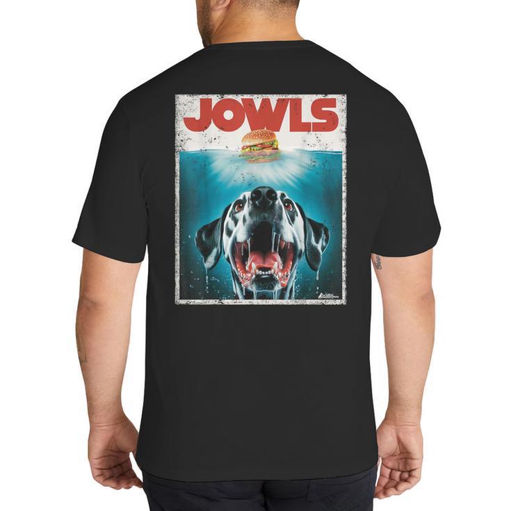 Dalmatian Jowls Cute Paws Spot Dog Mom Top Dog Dad Big And Tall Men's T-Shirt Back Print